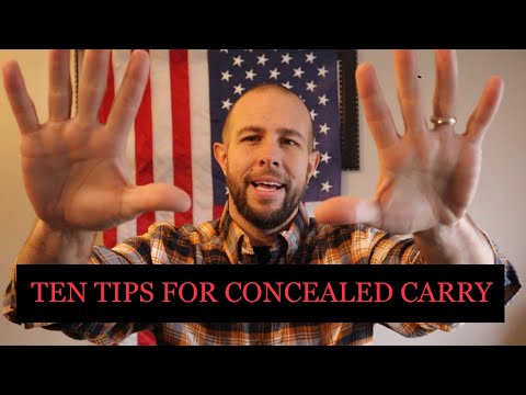 10 Best Concealed Carry Tips for Beginners / Where and how to carry your pistol / EDC Gear