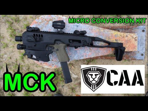 CAA Gear MCK Pistol Micro Conversion Kit 9mm Test & Review \ Best Glock Upgrade?