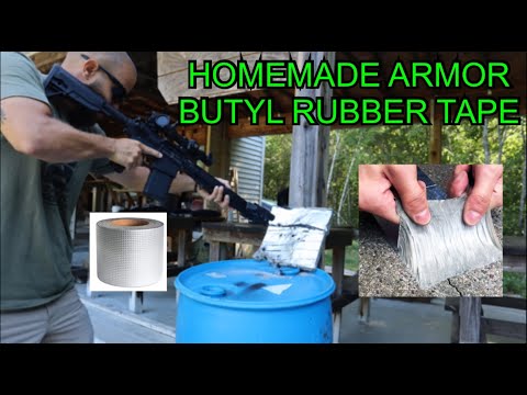 HOMEMADE BODY ARMOR FROM RUBBER BUTYL TAPE & CERAMIC PLATES / ALUMINUM WATERPROOF TAPE