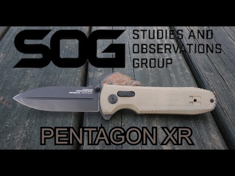 SOG PENTAGON XR Test and Review / Best EDC Pocket Knife?