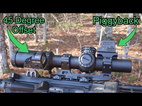 45 Degree Off Set Vs Piggyback Red Dot