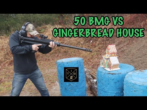 Vulcan Arms .50 BMG Obliterates Gingerbread Houses!