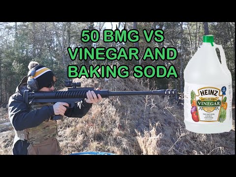 .50 BMG vs Vinegar & Baking Soda – “Epic Explosion!”