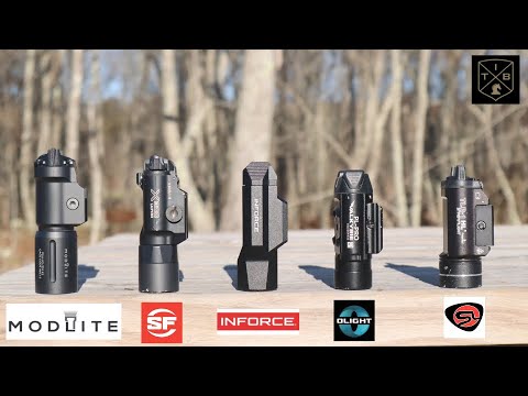 Best Pistol Mounted Weapon Lights – Surefire, Streamlight, Modlite, Inforce, O-light